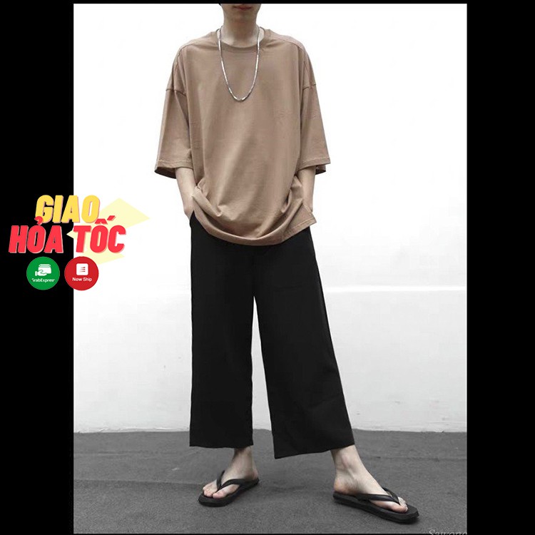 Quần ống rộng nam nữ form dài - Quần culottes nam nữ