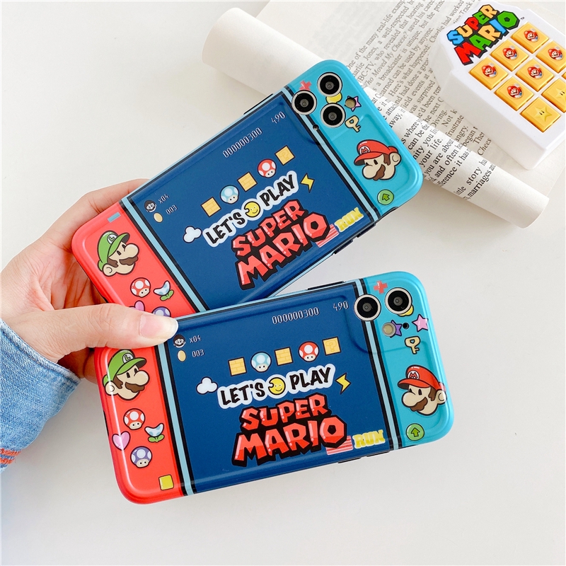 Ốp điện thoại họa tiết máy chơi game Mario cho iPhone 12 Pro Max Mini iPhone SE2020 11Pro Max iX XR XS Max 7 8 Plus