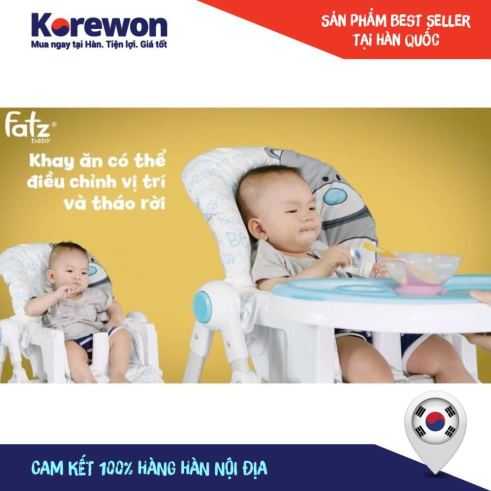 [THANH LÝ] Ghế ăn dặm cho bé Fatz baby FB7202B Hàn Quốc cho bé từ 6 tháng đến 3 tuối - tải trọng 30kg