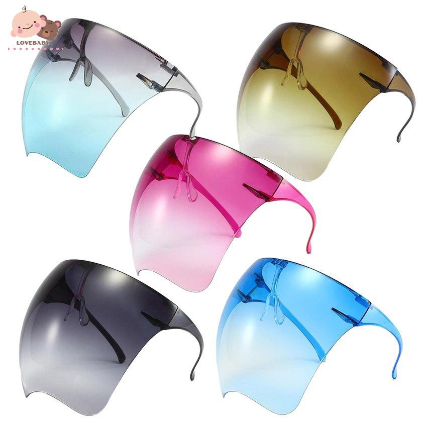 [HOT]Nam và nữ BLOCC tấm che mặt lớn Gương acrylic Oversized Full Face Shield kính bảo vệ, kính bảo hộ, kính bảo hộ, nắp chắn gió ngoài trời, SMATO rõ ràng