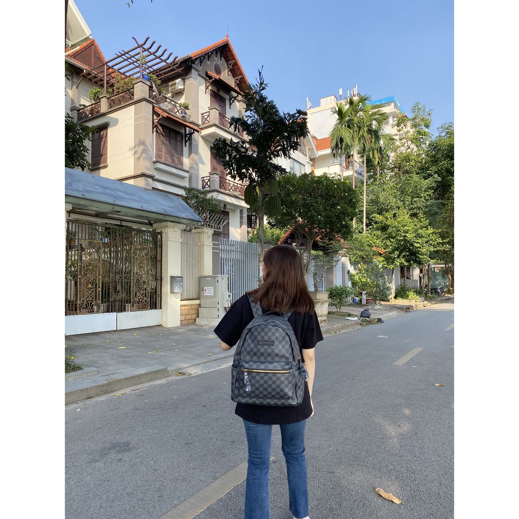 Balo da nam nữ hoạ tiết caro cực sang chảnh