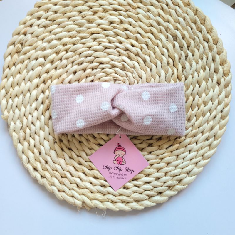 Set Yếm cổ Hoa, Yếm 360 độ mix turban chất Waffle Hàn