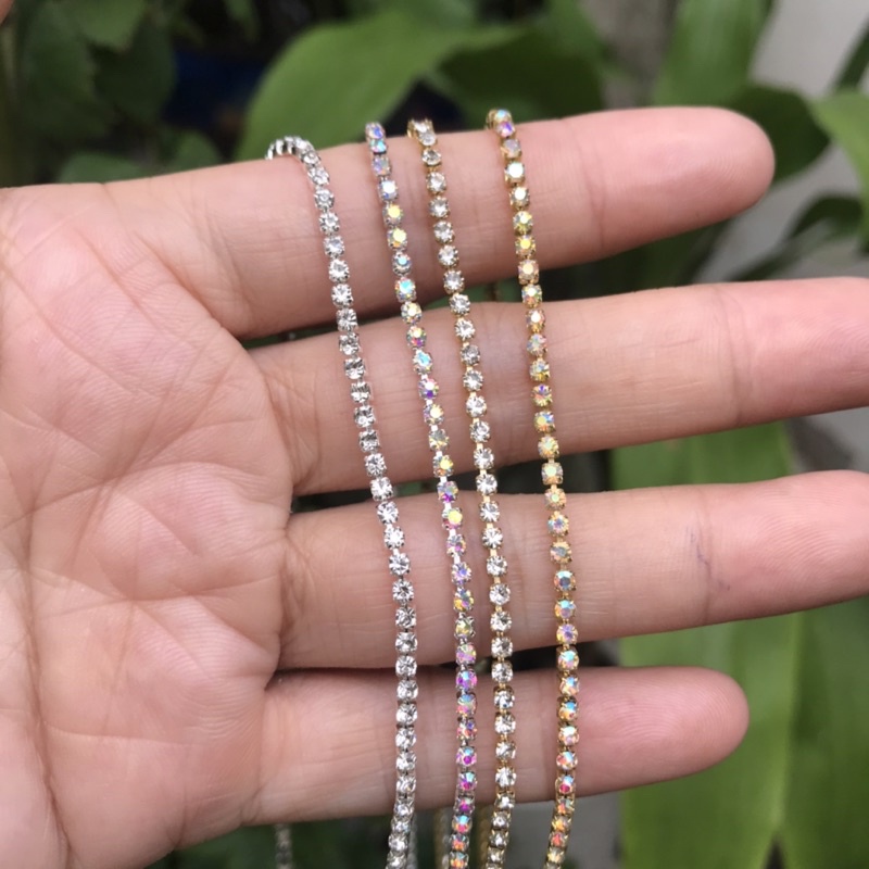 Dây xích đá nail trang trí móng