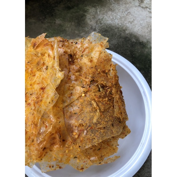 Bánh tráng khô gà