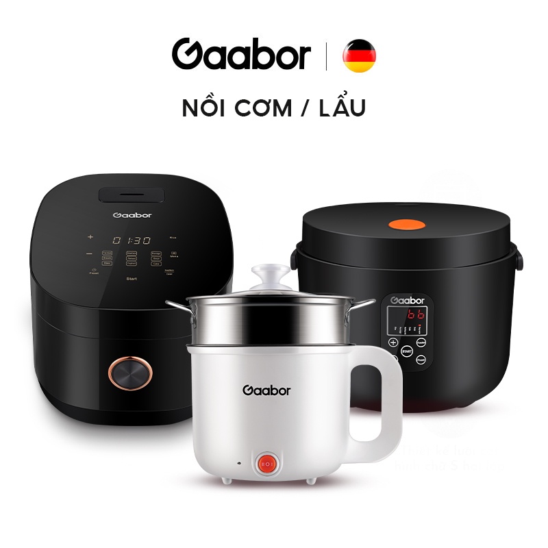Nồi cơm điện GAABOR 3L(lòng nồi 1.2L)/ 6L(lòng nồi 2L) - Nồi điện đa năng 1.8L (lòng nồi 1L) Gaabor - Hàng chính hãng