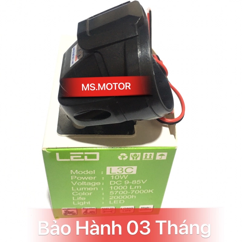 ĐÈN TRỢ SÁNG XE MÁY L5 6 LED LẮP XE MÁY - XE ĐẠP ĐIỆN / MS.MOTOR