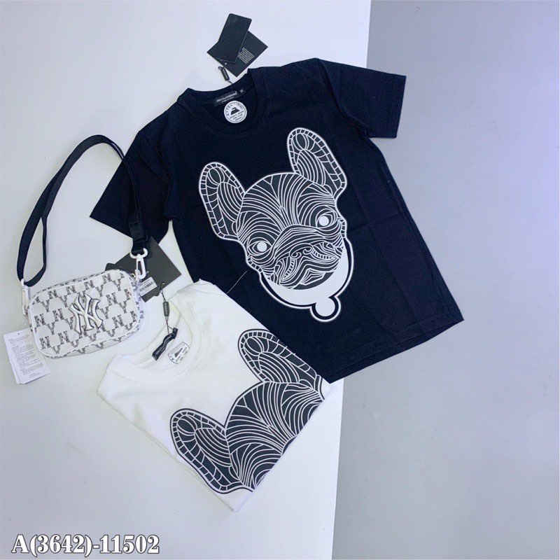 Áo Phông Unisex Mặt Chó Freesize | Áo Thun Form Thụng Tay Lỡ in hình mặt chó