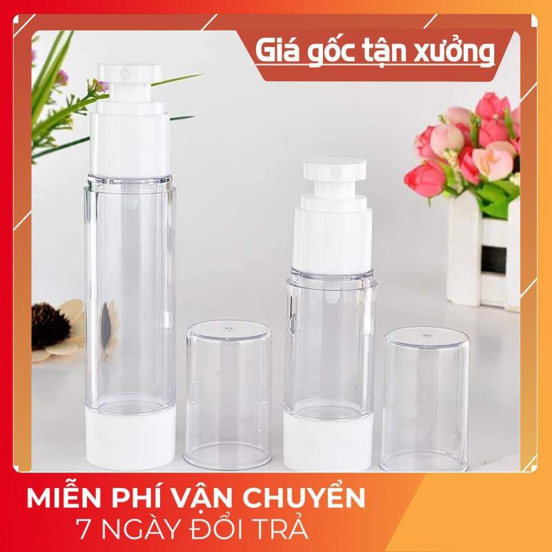 Chai Chiết Mĩ Phẩm ❤ GIÁ TẬN GỐC ❤ Chai nhựa xịt giọt hút chân không 15ml/30ml/50ml/100ml chiết mỹ phẩm