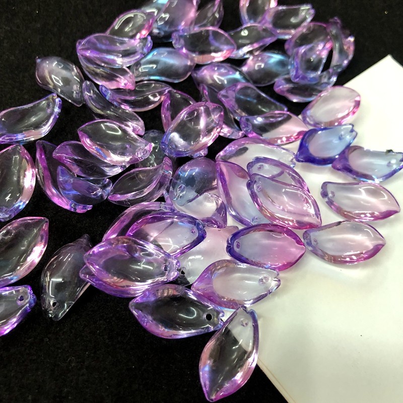 Bộ 20 Hạt Xâu Làm Trang Sức Hình Chiếc Lá 11 * 20mm 20 Cái y15826