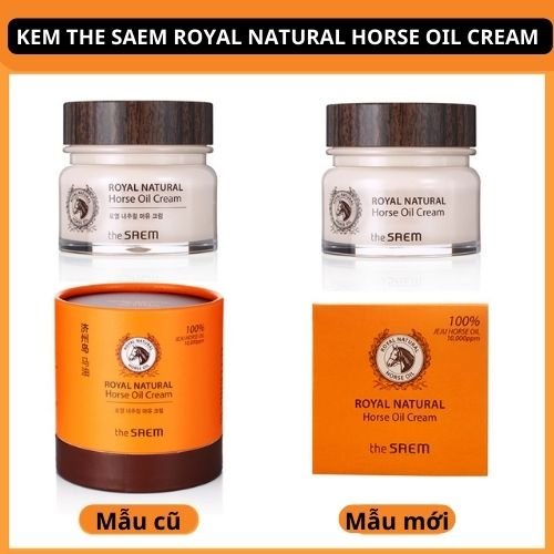 KEM NGỰA HÀN QUỐC THE SAEM ROYAL NATURAL HORSE OIL CREAM - 80ML
