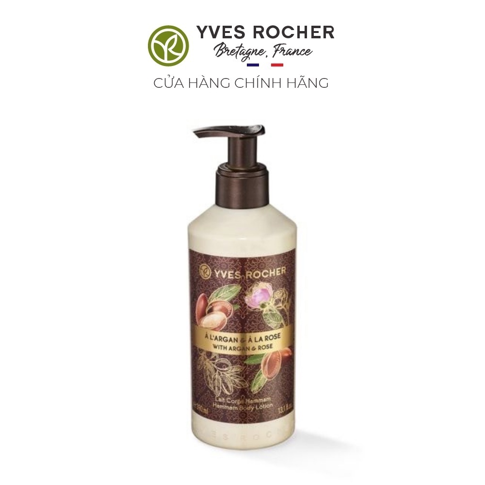 Sữa Dưỡng Thể Yves Rocher Argan Rose Retals Hammam Body Lotion 390ml