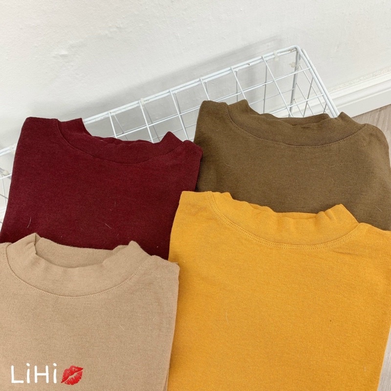 ÁO LEN MỀM MỊN DÀI TAY CỔ 3P CHẤT CO GIÃN 4 CHIỀU MS1929