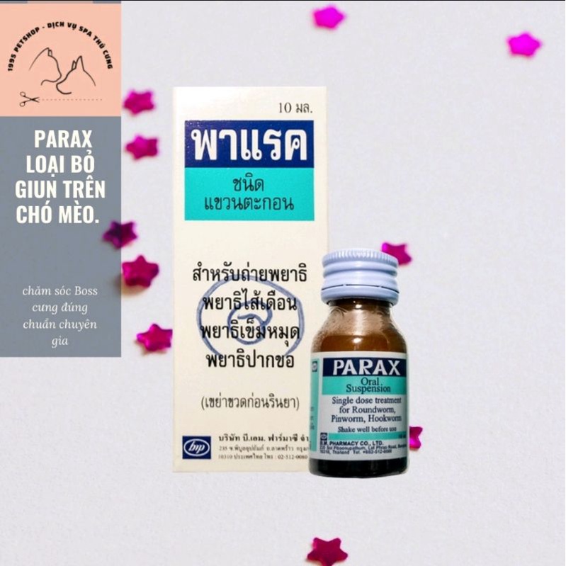 Giun sán chó mèo Parax 10ml