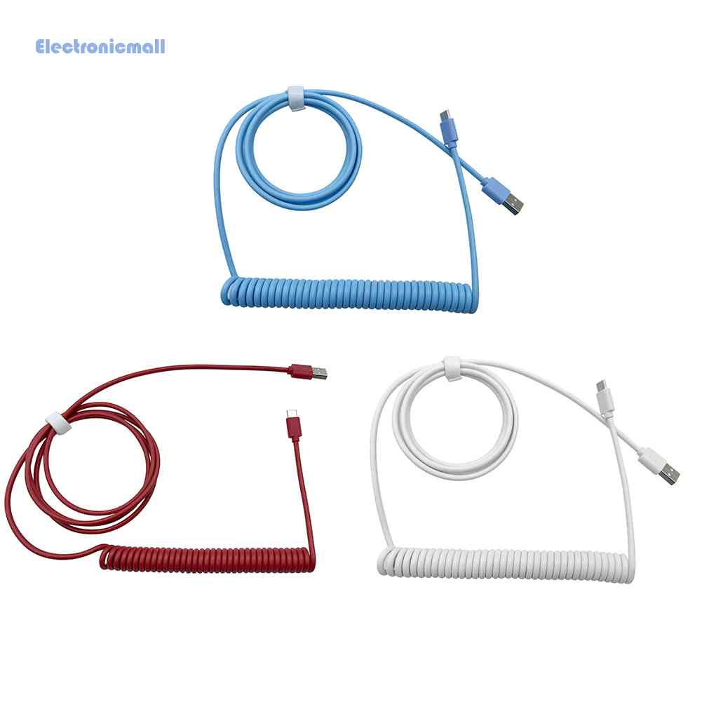 Dây Cáp Bàn Phím Cơ Type-C Sang USB Lõi Lò Xo Lõi Lò Xo 01.vn