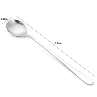 Stainless Steel Ice Spoon Long Handle Coffee Tea Spoons Home Kitchen Tableware