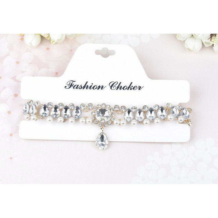 Dây Chuyền Choker Đính Đá