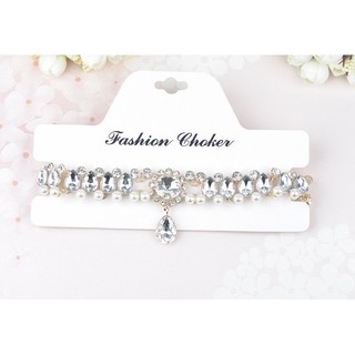 Dây Chuyền Choker Đính Đá