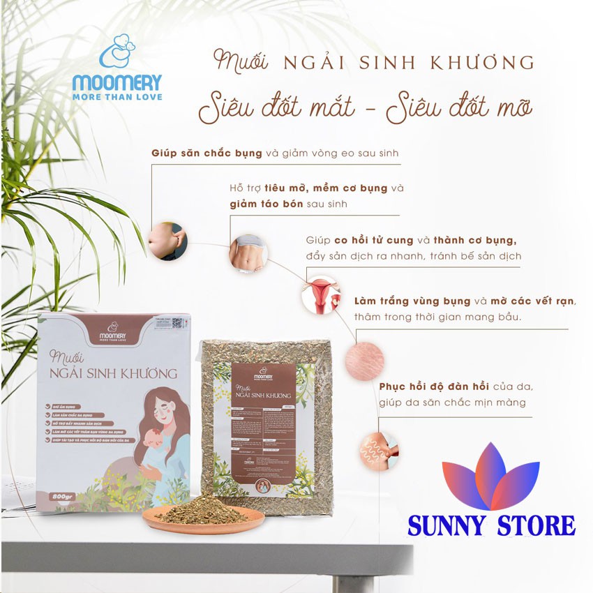 Muối ngải sinh khương Moomery – Bí kíp eo thon, tan mỡ bụng