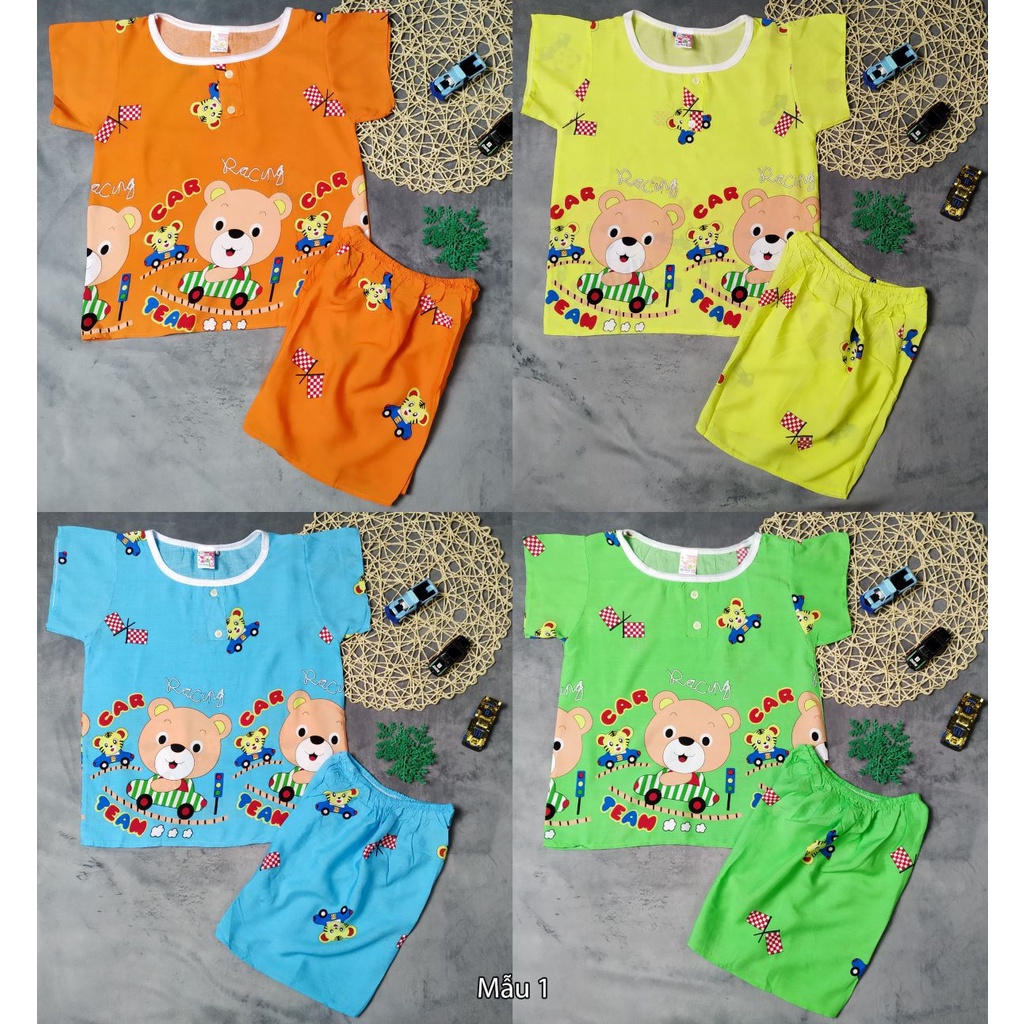 Combo 3 bộ đồ tole mặc nhà cho bé trai
