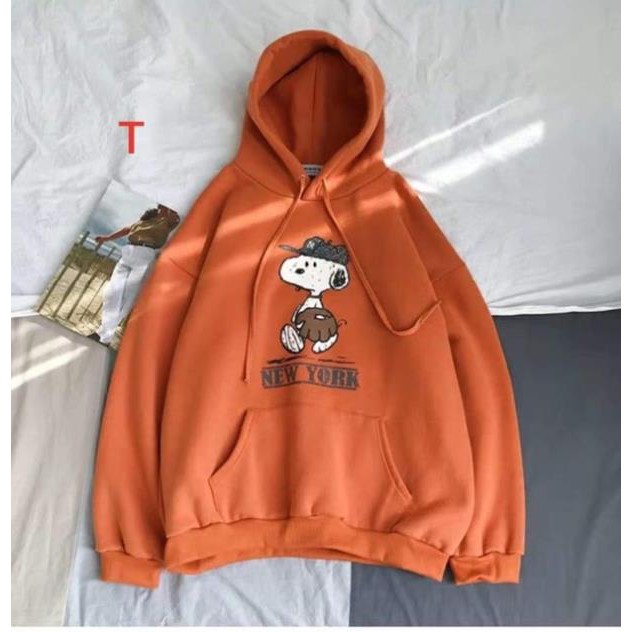 CHUYÊN SỈ Áo Hoodie chó New York nỉ bông TTK688 MK