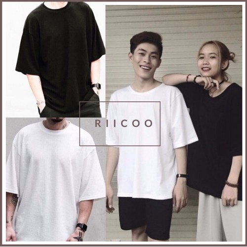 Combo 2 Áo Thun Trắng Đen Form Unisex [ free ship toàn quốc ]