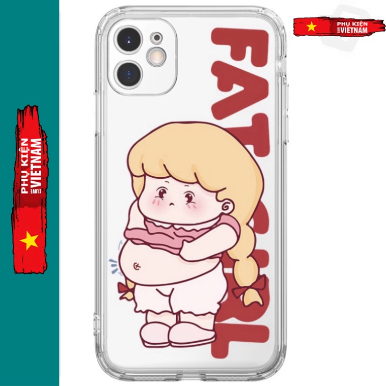 Ốp lưng iphone 6, 6s plus, 7 8 Plus, X, XS, XR, XSMAX, 11 , 12, 13 PROMAX suốt trong quãng BÉ BỤNG BỰ PKVN