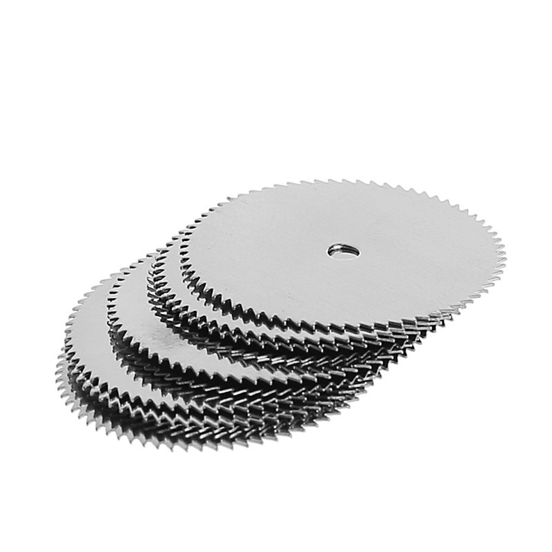 Bộ 10 lưỡi cưa đồ gỗ 25mm + 2 Trục gắn đĩa lưỡi cưa cho máy khoan đa năng Dremel