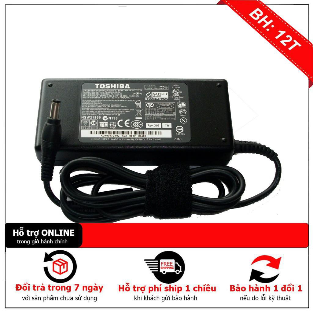 Sạc Laptop Toshiba 19V - 4.74A - 90W Adapter Kèm dây Nguồn - NEW