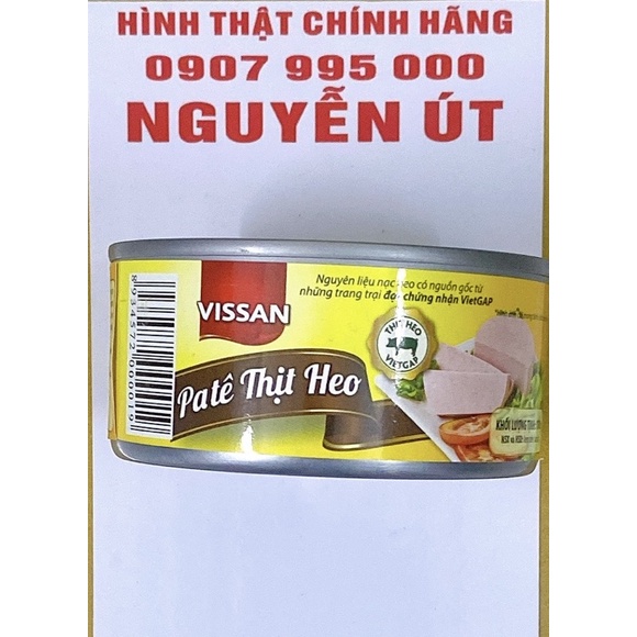 pate thịt heo vissan 170g