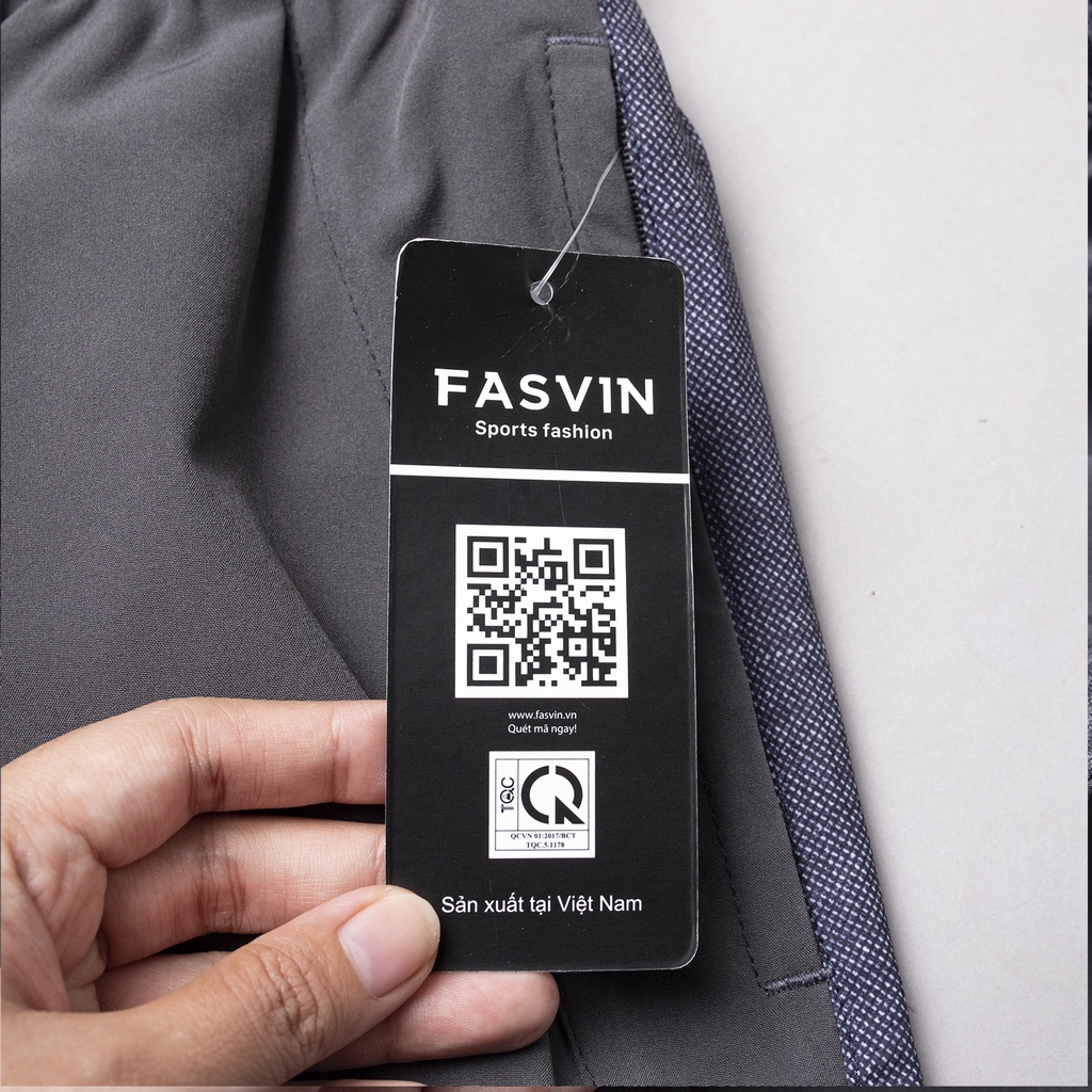 Quần short thể thao nam Fasvin T20269.HN thiết kế mạnh mẽ khoẻ khoắn chất liệu co giãn thoải mái