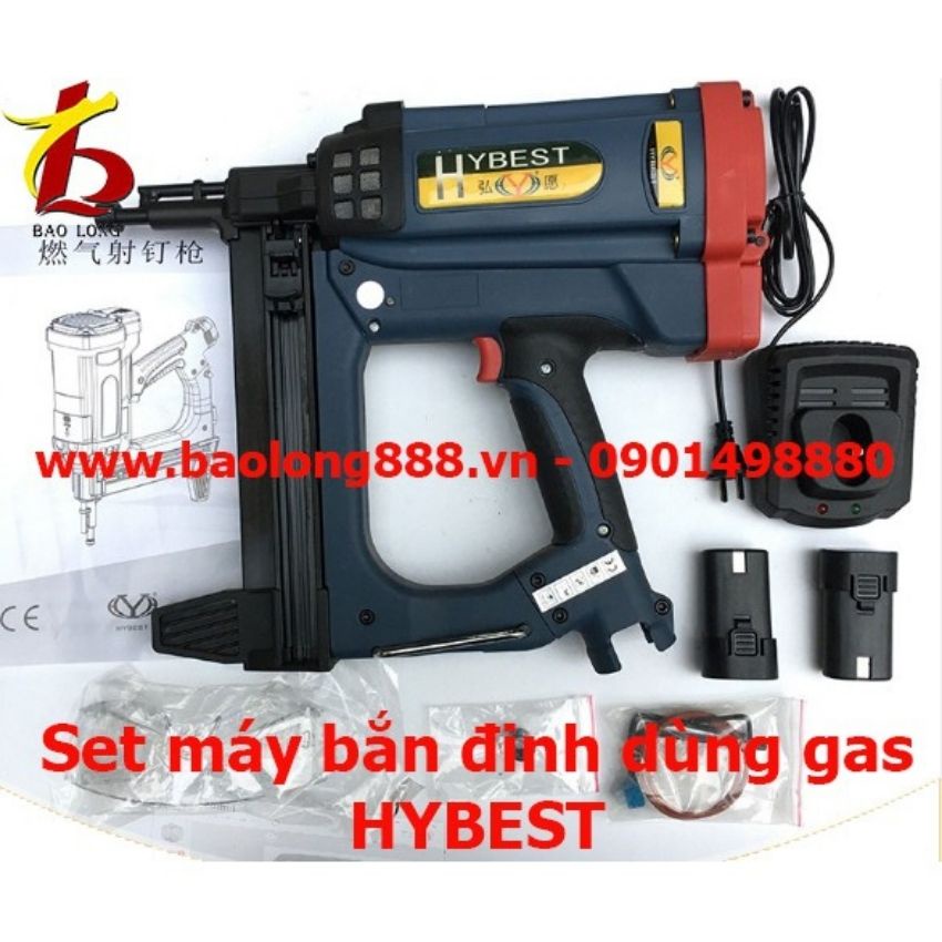 Máy bắn đinh bê tông  dùng Gas HyBest GSR40**Liên hệ để được giá tốt**