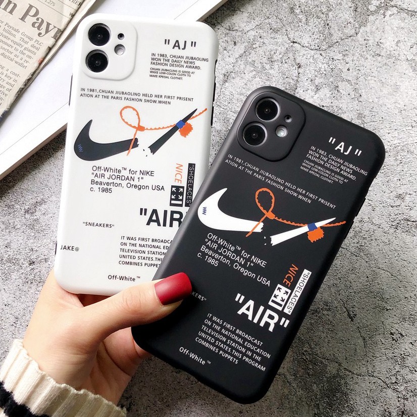 Ốp Điện Thoại In Logo Nike Air Off White Thời Trang Cho Iphone 12pro Max 12mini 11 Pro Max X Xs Xr Xsmax 7 8 Plus