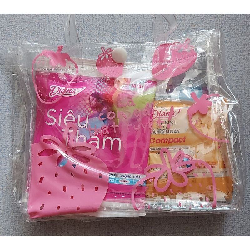 TÚI BĂNG VỆ SINH DIANA 10 SẢN PHẨM LÀ CON GÁI THẬT TUYÊT