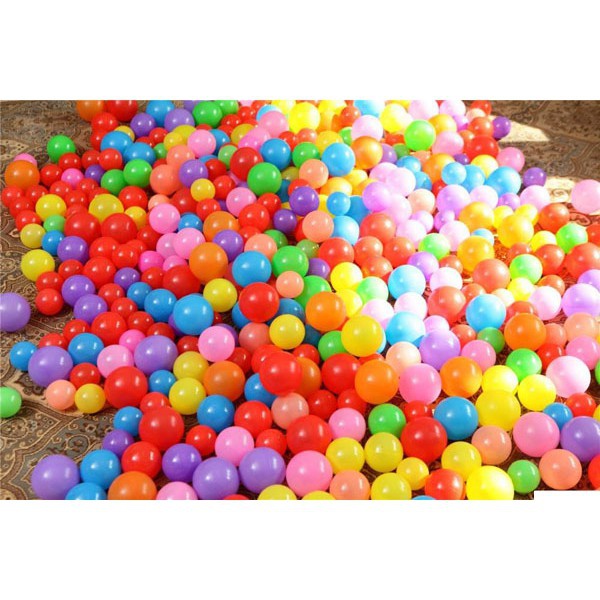 100 trái bóng, trái banh pi 5,5cm bằng nhựa việt nam nhiều màu sắc cho bé