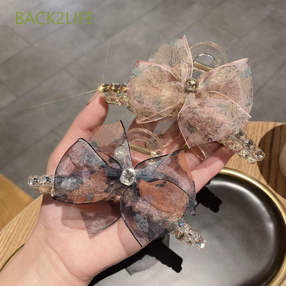 Kẹp Tóc Hình Nơ Phối Ren Thời Trang Cho Nữ