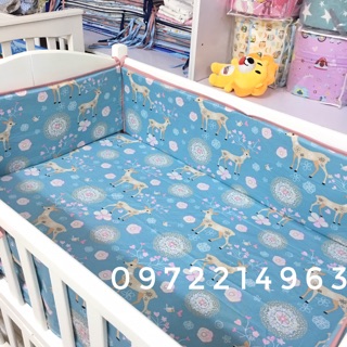 Quây và ga bọc đệm cho cũi