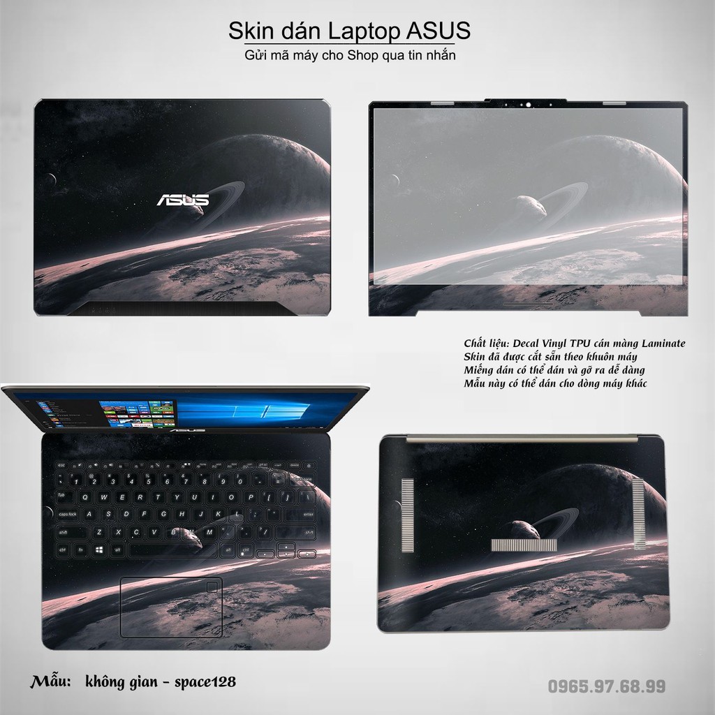 Skin dán Laptop Asus in hình không gian _nhiều mẫu 22 (inbox mã máy cho Shop)