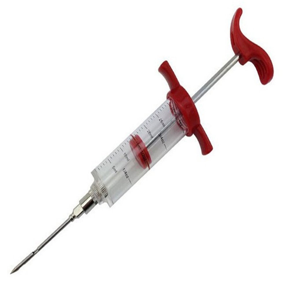 Qft346 Bbq Meat Syringe Marinade Injector Turkey Chicken Flavor Syringe