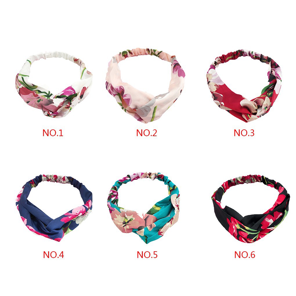 Turban lụa thiết kế hoa đáng yêu cho nữ