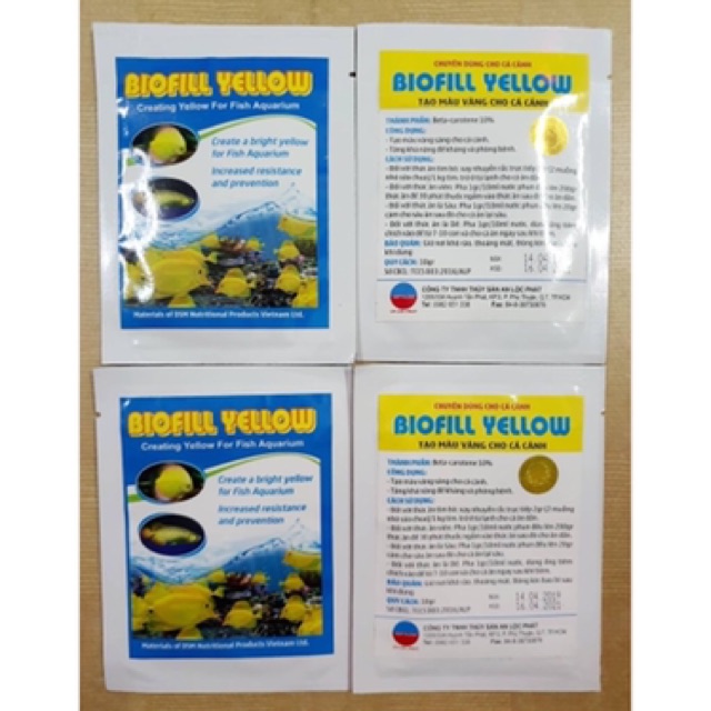 Biofill Yellow 10g - sắc tố vàng cho cá cảnh - Hàng Công Ty