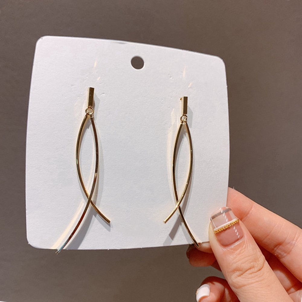 Hoa Tai Chuỗi Dài Hình Thánh Giá Thiết Kế Thanh Lịch