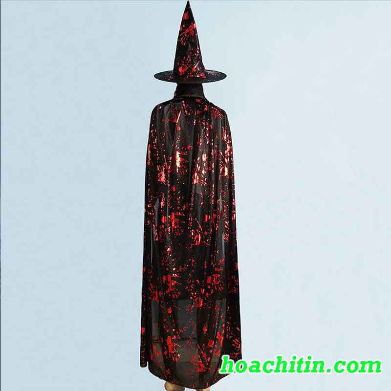 Áo Choàng Nhũ Giả Máu Tặng Nón hoá trang Halloween | BigBuy360 - bigbuy360.vn