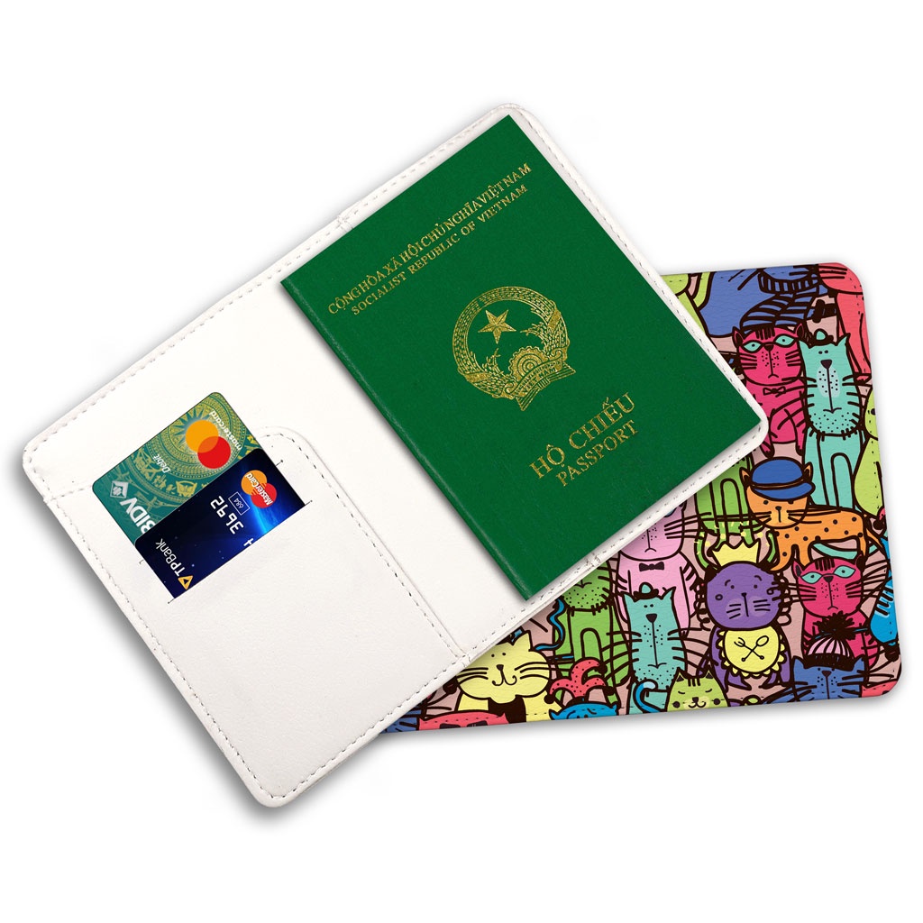 Bao Da Hộ Chiếu / Passport Du Lịch Nam - Nữ  Mèo CUTE - PPT150 STORMBREAKER