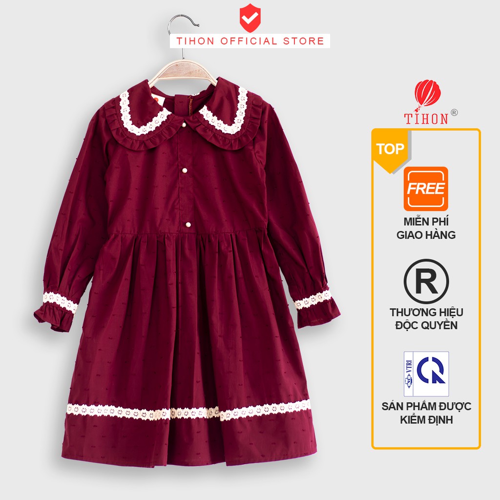 Váy Trẻ Em TIHON Thiết Kế Xinh Xắn Cho Mùa Thu VT0210203