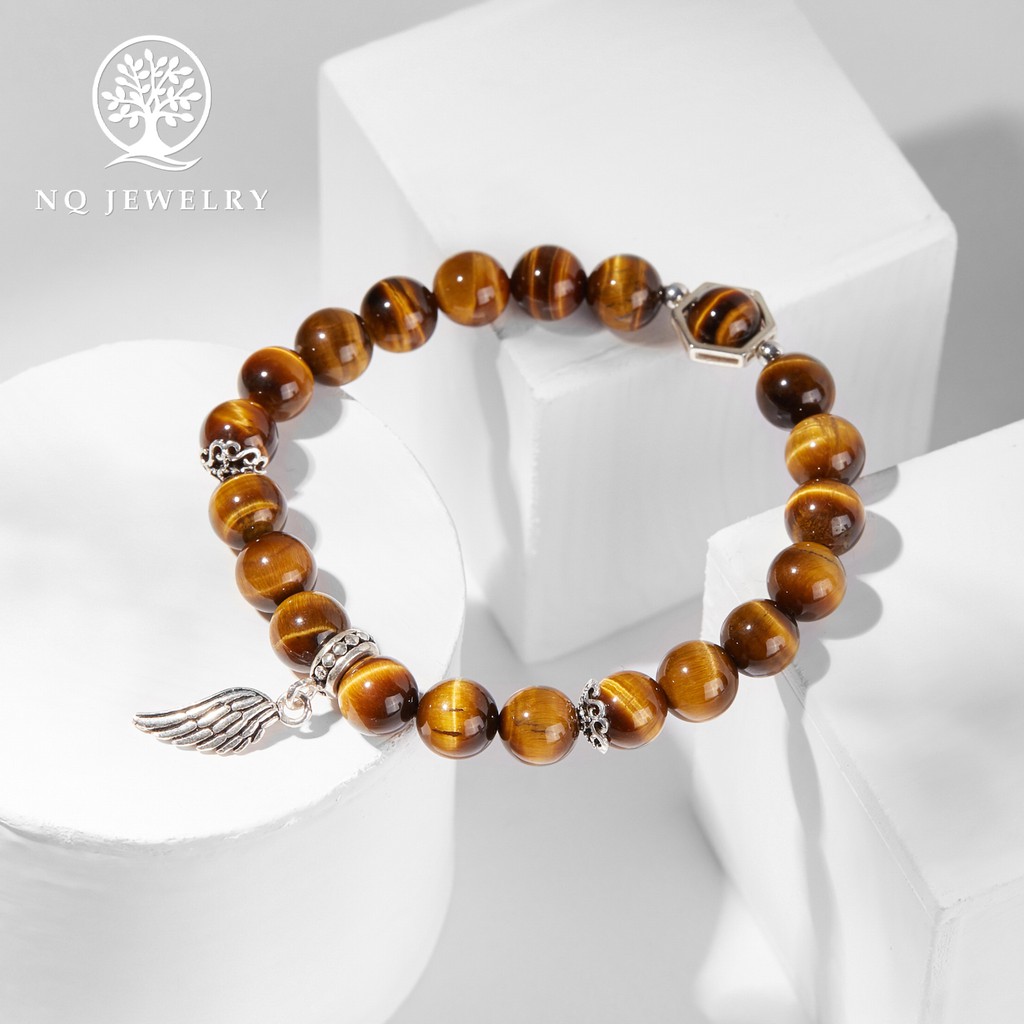 Vòng tay phối charm cánh bạc - NQ Jewelry
