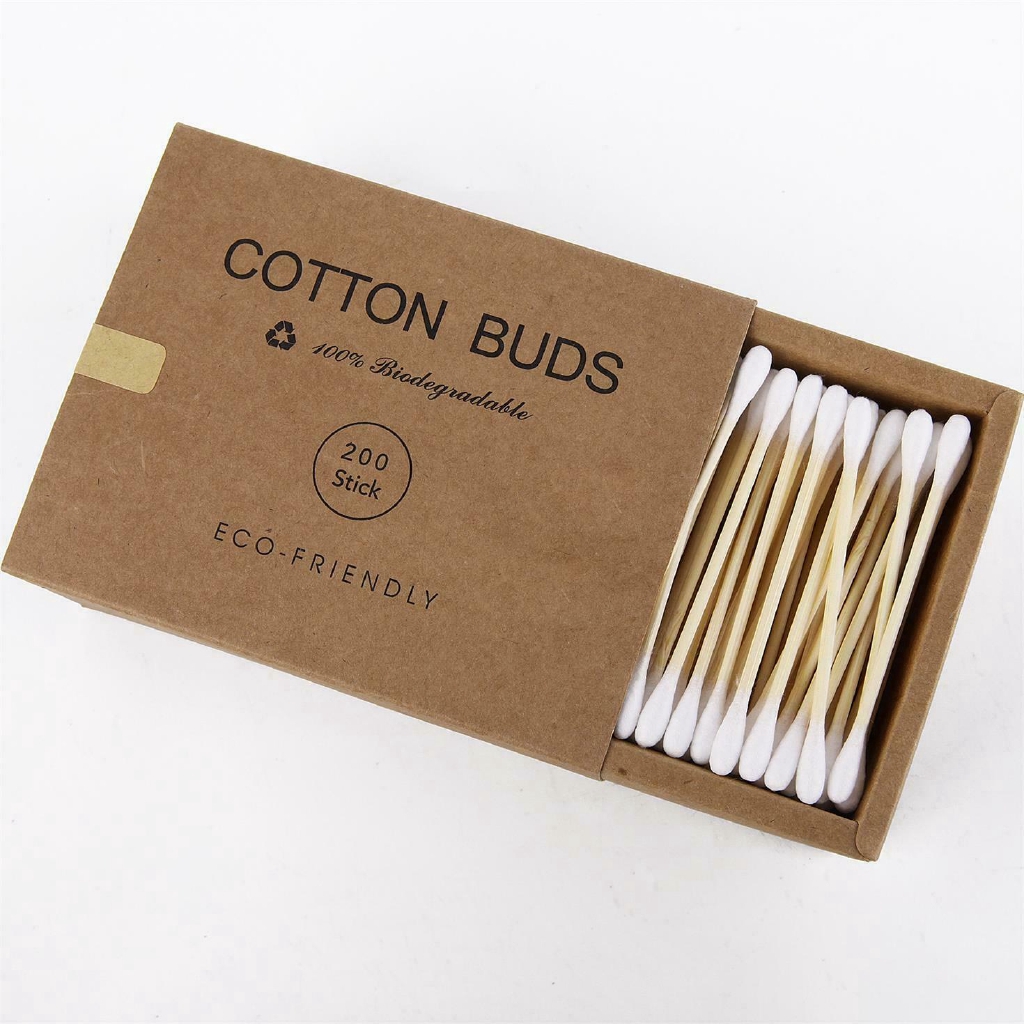 Bộ 100 / 200 tăm bông bằng cotton tiện lợi