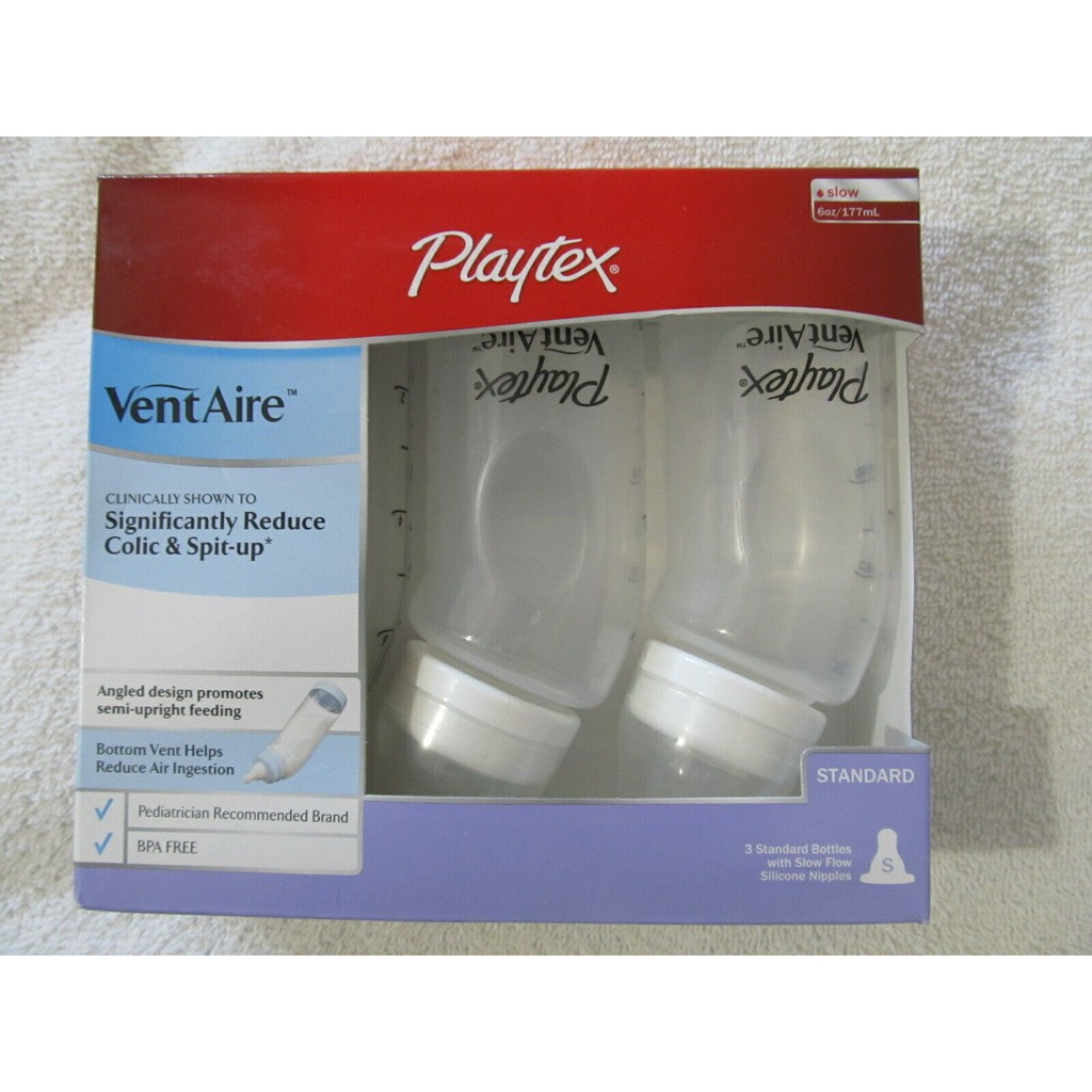 Bình sữa Playtex Ventaire cổ hẹp 200ml, 266ml