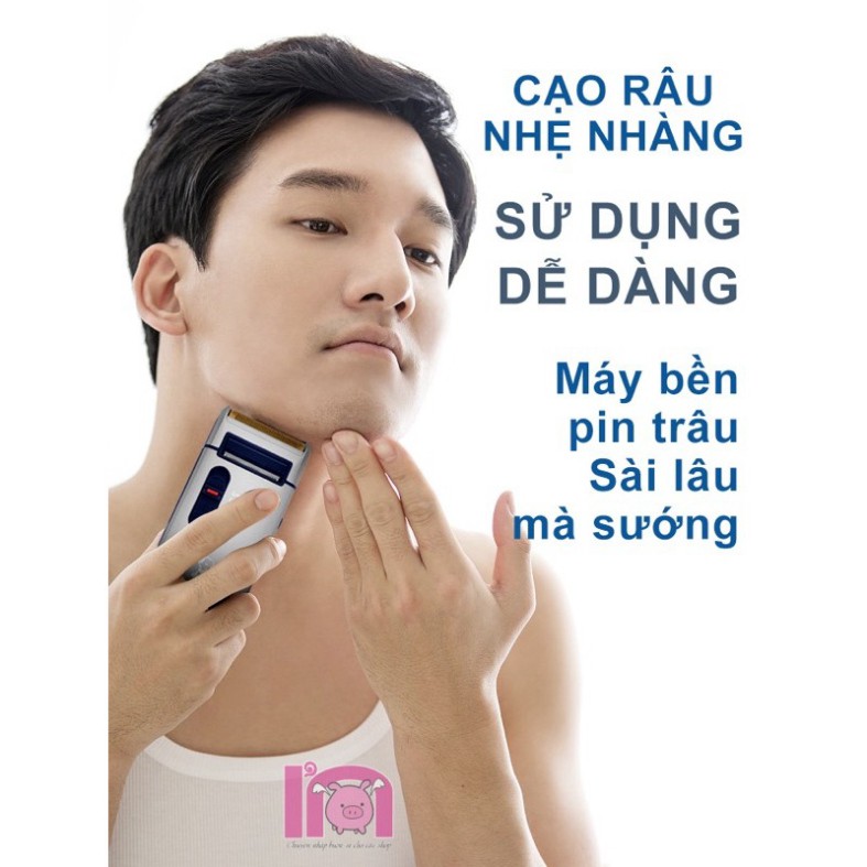 [BAO CHẤT] ivn120 máy cạo râu YANDOU SC-w301u 2 chức năng vỏ bằng thép cầm chắc tay