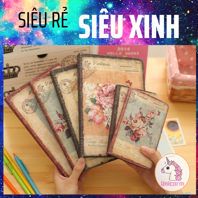 ( HÀNG CÓ SẴN] sổ tay phong cách vintage my victoria - ( a6 / a5 )