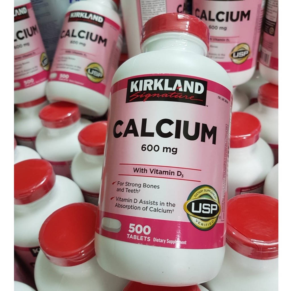 Viên Uống Canxi Kirkland- Calcium + D3 Kirkland 500 viên